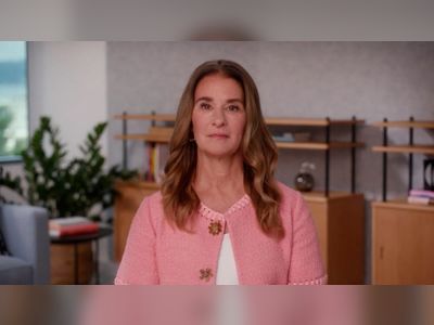 Melinda Gates during her interview with CNN This Morning's Poppy Harlow.
